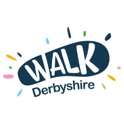 Walk Derbyshire logo, emblem of footpath