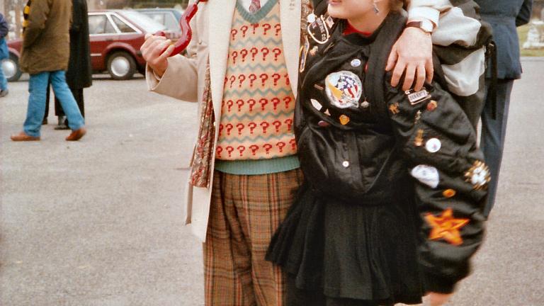 Sylvester McCoy and Sophie Aldred
