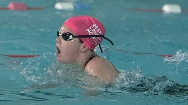Young swimmer at Victoria Park Leisure Centre