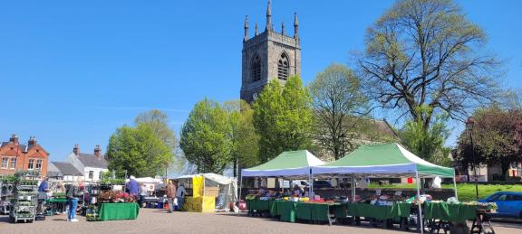 the market in Ilkeston