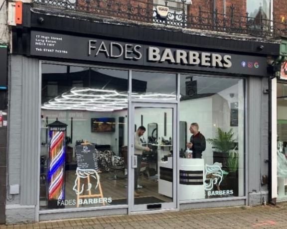 17 High Street, Long Eaton occupied by Fades Barbers.