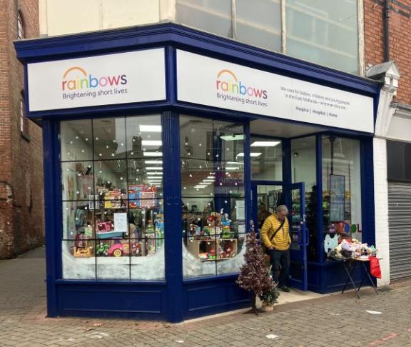 34 High Street, Long Eaton occupied by Rainbow's Hospice.