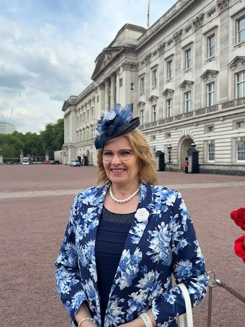 Jilly Crofts at Buckingham Palace