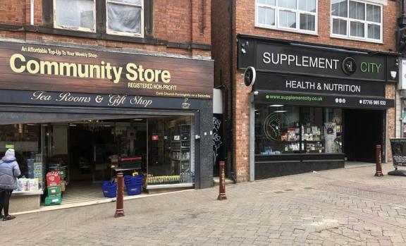 . smart-looking shopfronts that have benefited from Erewash Borough Council grants on Ilkeston’s Bath Street
