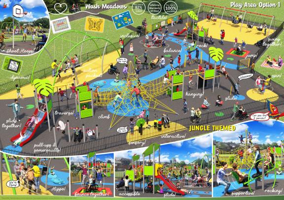 Design Option 1 for Wash Meadows Playpark