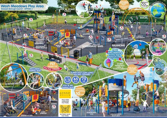Design Option 2 for Wash Meadows Playpark