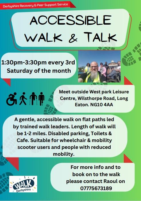 Accessible walk & talk poster
