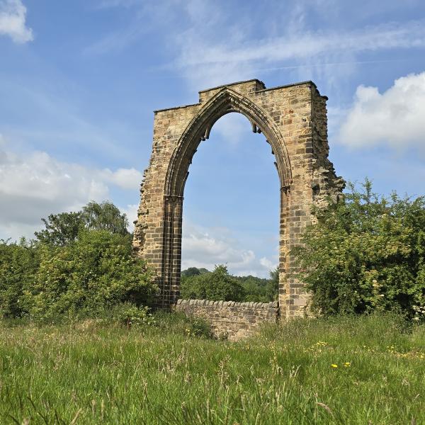 Arch at Dale Abbey landscape