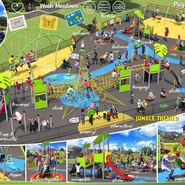 Design Option 1 for Wash Meadows Playpark
