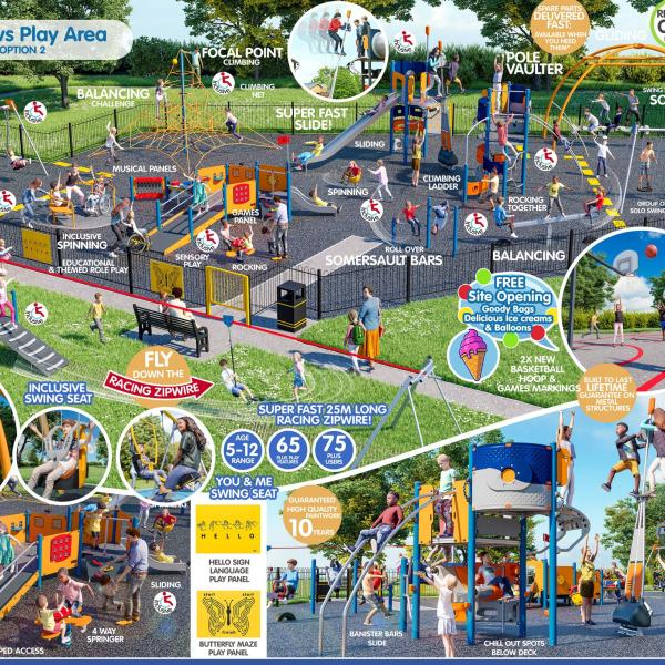Design Option 2 for Wash Meadows Playpark