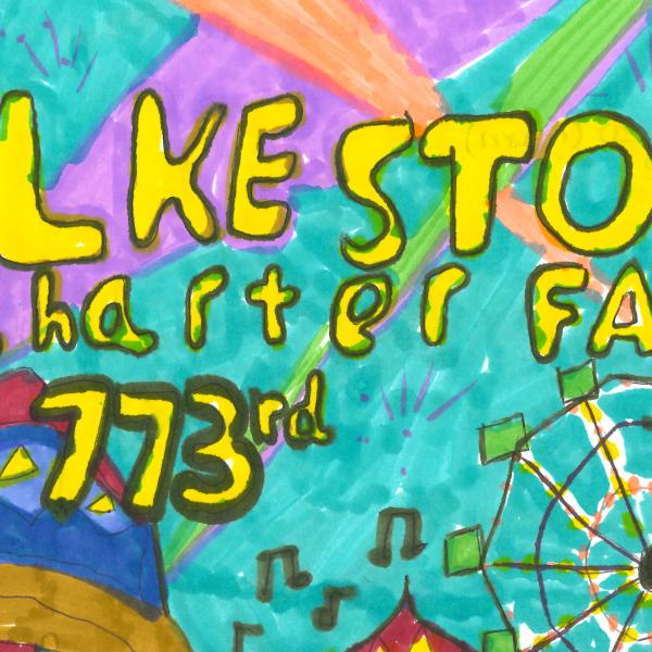 Freddie's winning Ilkeston Charter Fair programme cover design